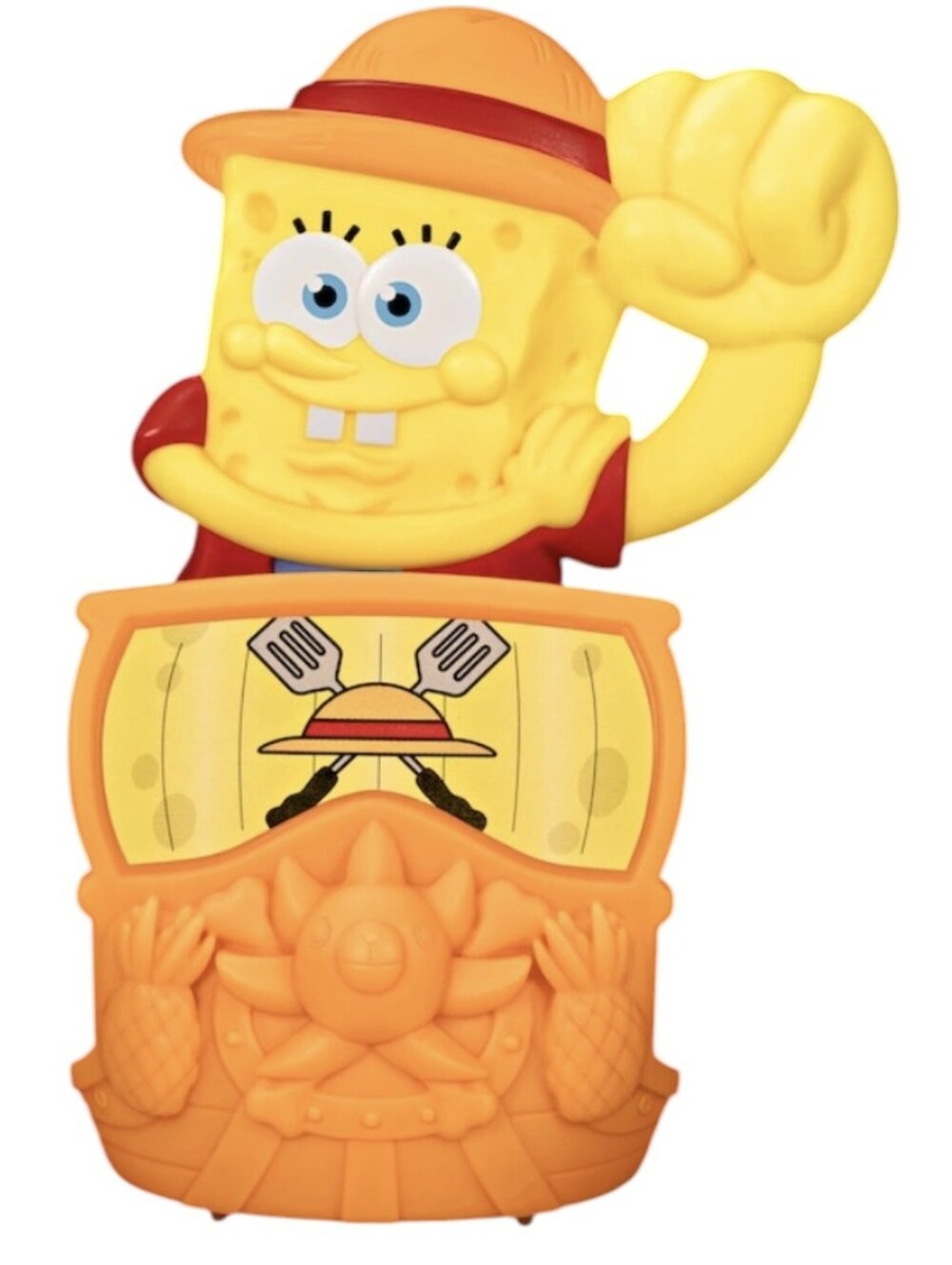 SpongeBob x Luffy #1 McDonald's Happy Meal Toy New in Box. SpongeBob x One Piece